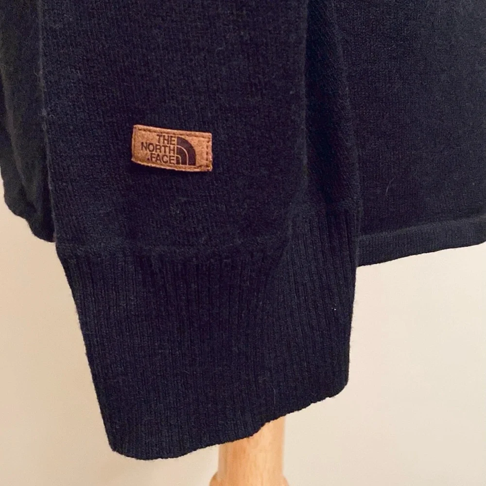 The North Face Men’s Black SZ L Gorpcore Cabin Wear Wool Blend Fleece Sweater